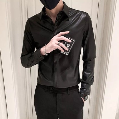 Stylish Leather Shirt for Men