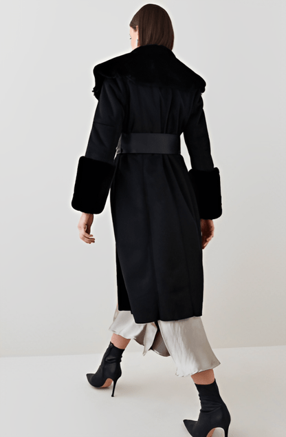 Real Suede Winter Coat With Fur