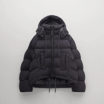 Warm black jacket for women