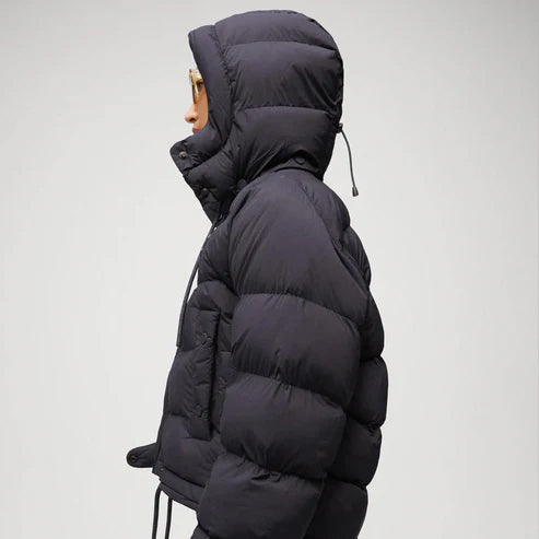 Warm black jacket for women