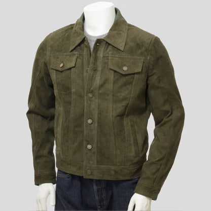 Men’s Suede Leather Jacket
