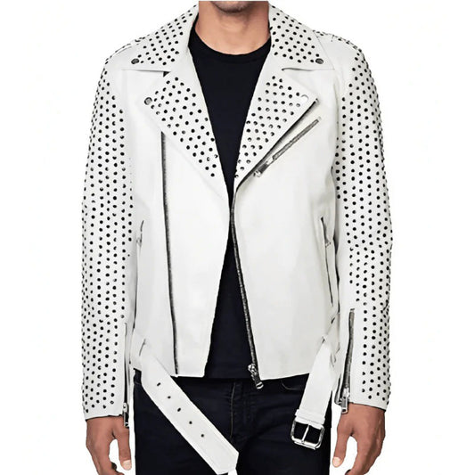 Men’s Punk White Jacket