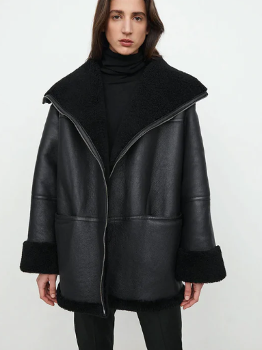 Oversized Bomber Jacket for Women
