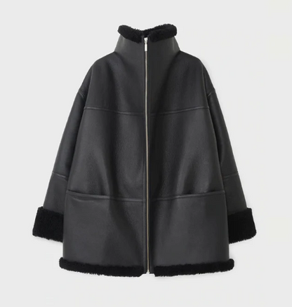 Oversized Bomber Jacket for Women