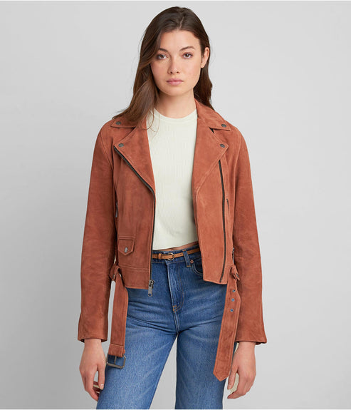 Leather Motorcycle Jacket Women