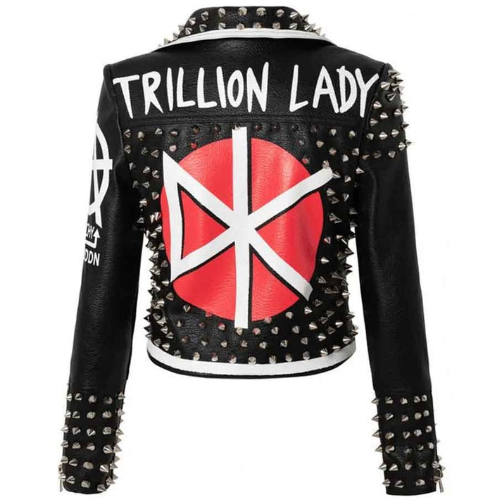 Edgy Studded Moto Jacket