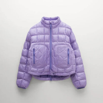 Purple winter jacket women