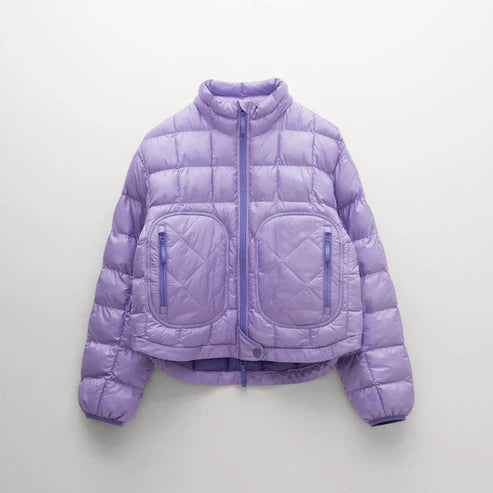 Purple winter jacket women