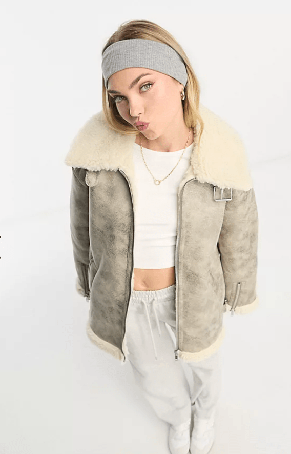 Women’s Shearling Aviator Jacket