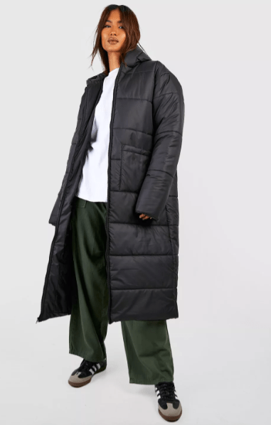 Padded Trench Coat For Women