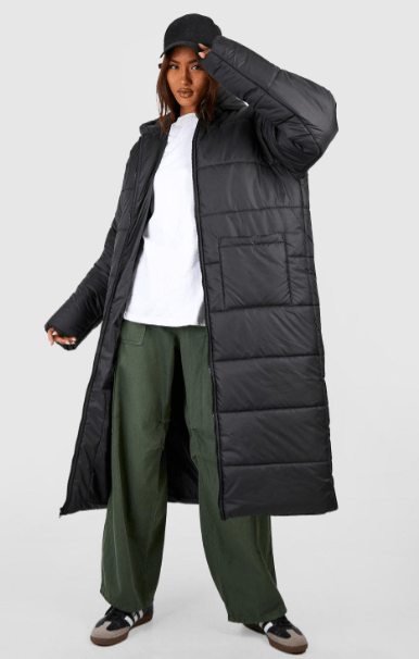 Padded Trench Coat For Women