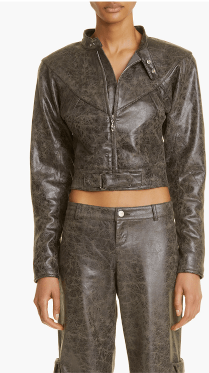 Edgy Women’s Leather Jacket
