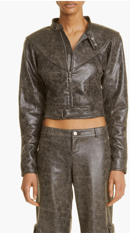 Edgy Women’s Leather Jacket