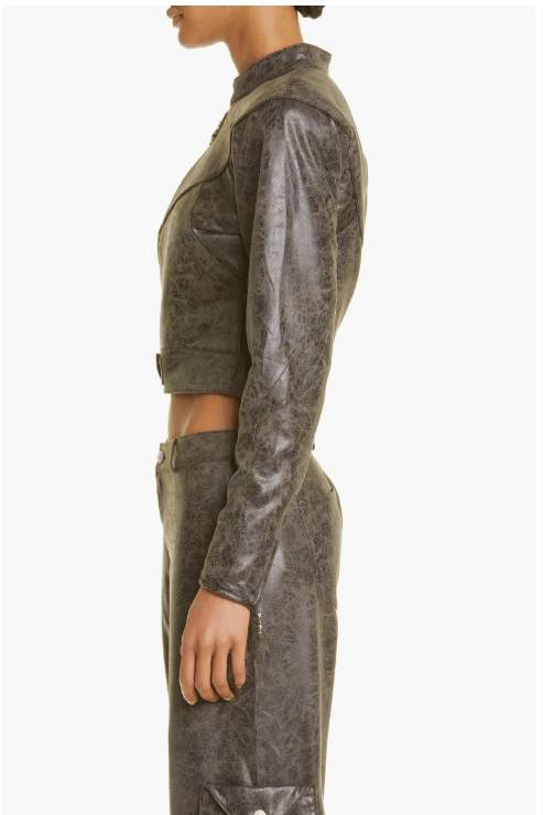 Edgy Women’s Leather Jacket