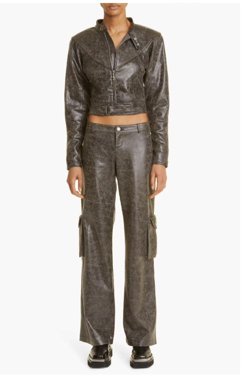 Edgy Women’s Leather Jacket