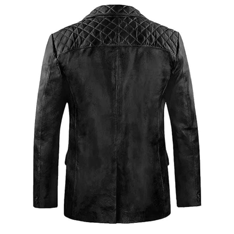 Men's Lambskin Leather Blazer