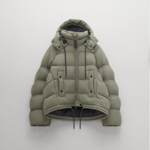 Dull green winter jacket women
