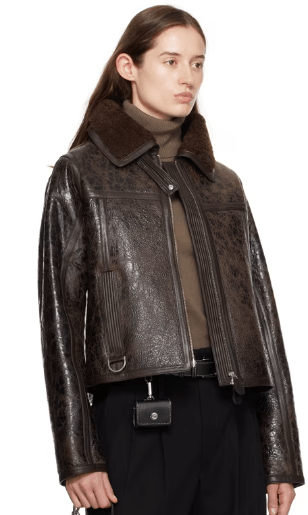 Vintage Style Shearling Jacket