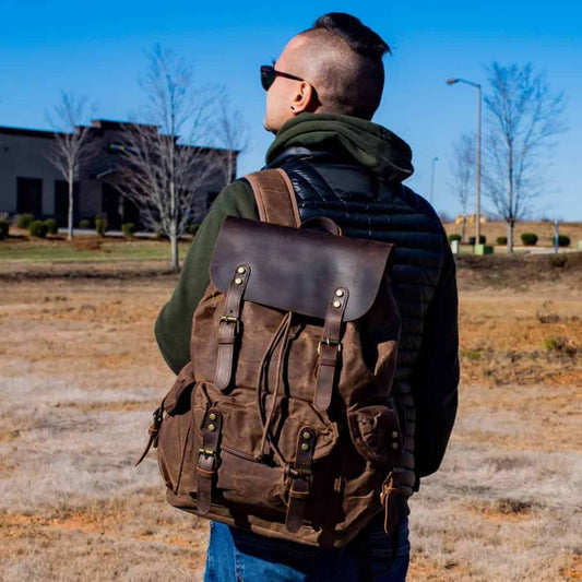 ArtisanCraft Handcrafted Leather Backpack – Vintage Style