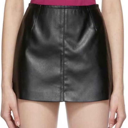 Women’s Black Mini Leather Skirt – Bold & Sleek Fit