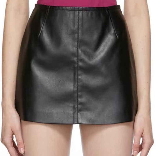 Women’s Black Mini Leather Skirt – Bold & Sleek Fit