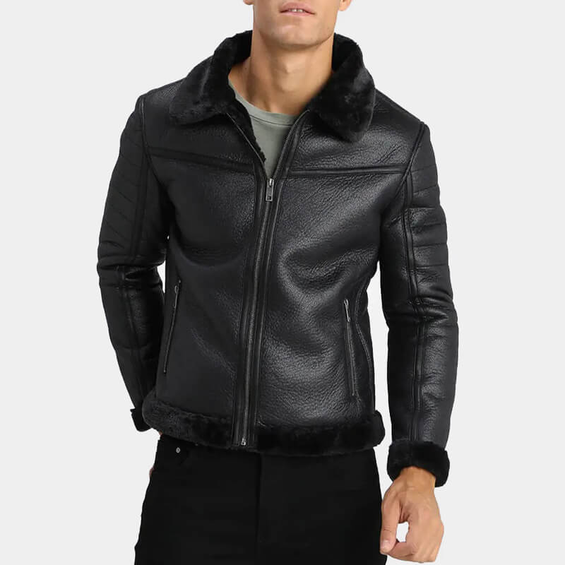 Black Shearling Jacket