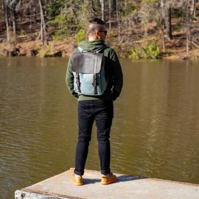 Canvas Leather Fusion Backpack – Rugged Meets Refined