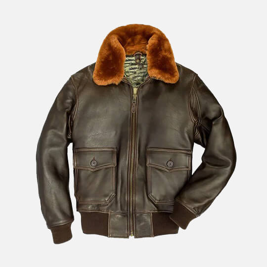 Classic Brown G-1 Lambskin Flight Jacket