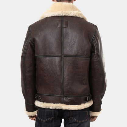 B3 shearling bomber jacket