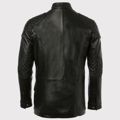 Exclusive Men’s Black Leather Coat