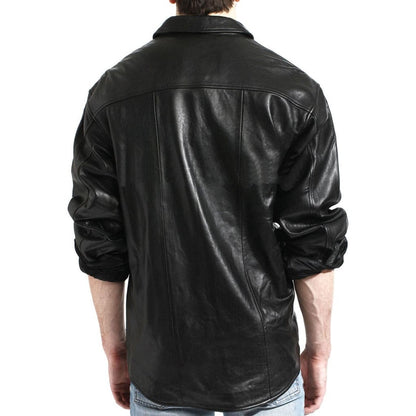 Men’s Stylish Leather Shirt – Premium Modern Fit