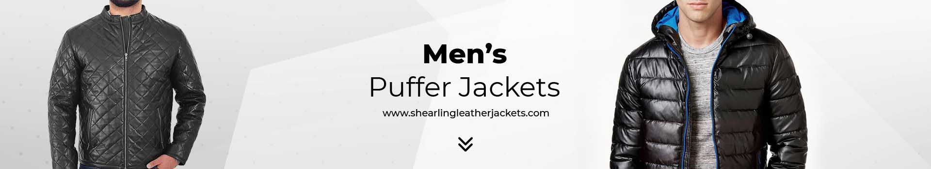 Men's Puffer Jackets Promotional Banner