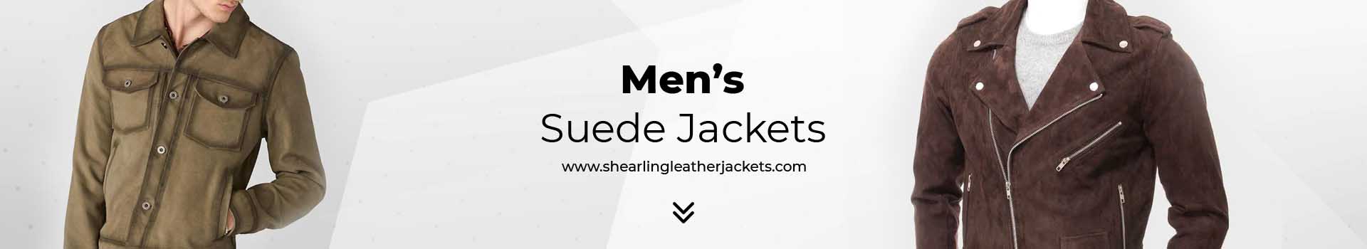 Men's Suede Jackets Promotional Banner