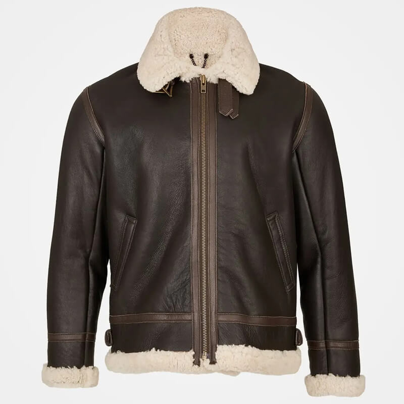 Shearling Aviator Jacket for Men - Shearling Jacket