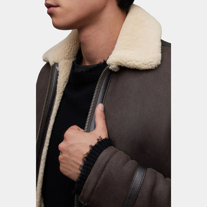 men's shearling aviator jacket