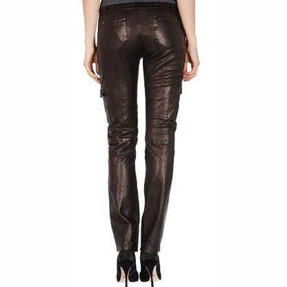 Women’s Urbane Haute Leather Pants – Sophisticated Street Luxe