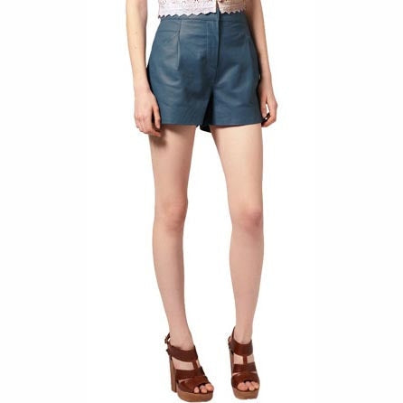 Women’s Warm Lined Leather Shorts – Cozy Winter Chic