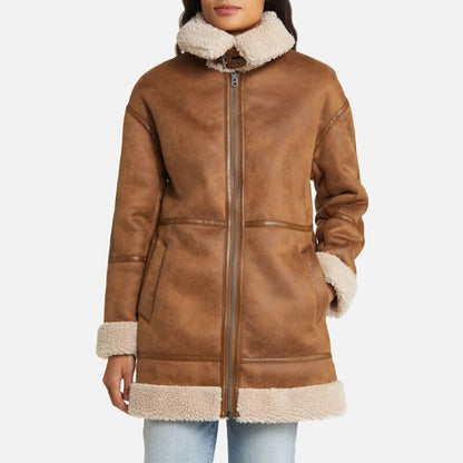 RAF Faux Shearling Aviator Jacket