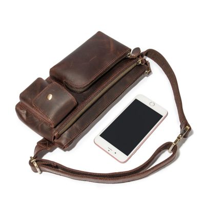 Wanderlust Vintage Leather Waist Bag – Timeless Style for Travelers