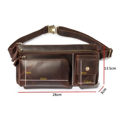 Wanderlust Vintage Leather Waist Bag – Timeless Style for Travelers