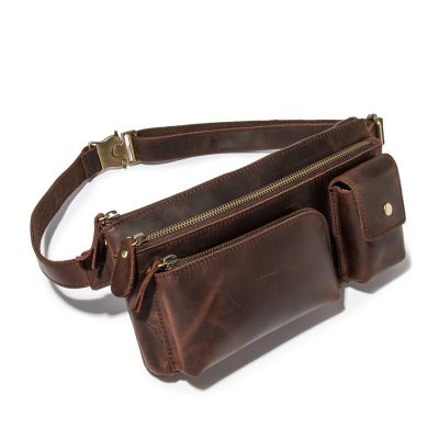 Wanderlust Vintage Leather Waist Bag – Timeless Style for Travelers