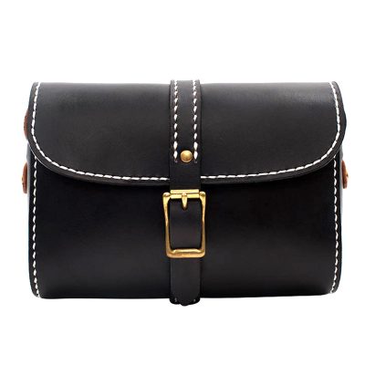 NoirChic Classic Black Leather Handbag