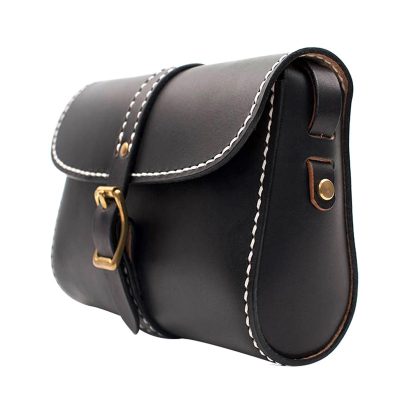 NoirChic Classic Black Leather Handbag