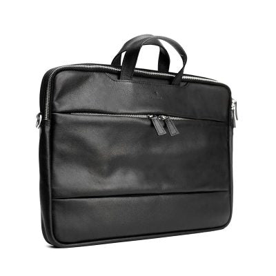 Eclipse Black Sleek Laptop Bag – Minimalist Professional Carry