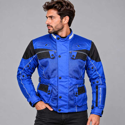 Blue Cool Rider all season motorcycle mesh jacket