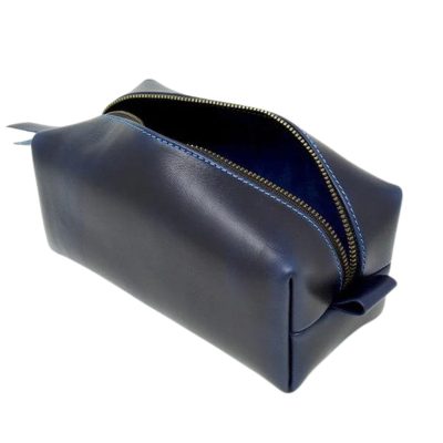 AzureTide Leather Dopp Kit