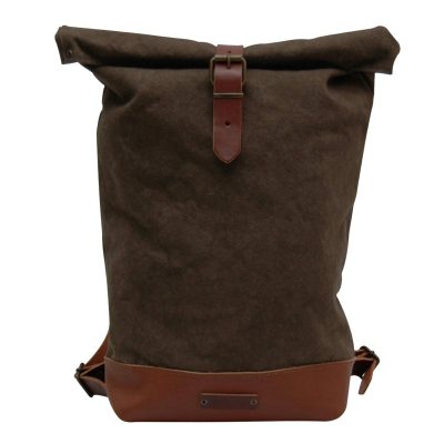 Chestnut Glow Leather Backpack