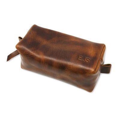 ChestnutGlide Leather Dopp Kit