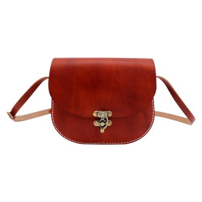 LuxeLeather Trendsetter Brown Handbag
