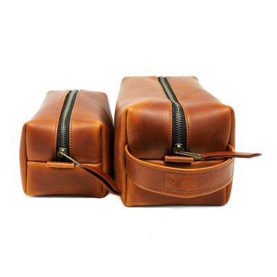 Parker Clay Axum Heritage Leather Dopp Kit